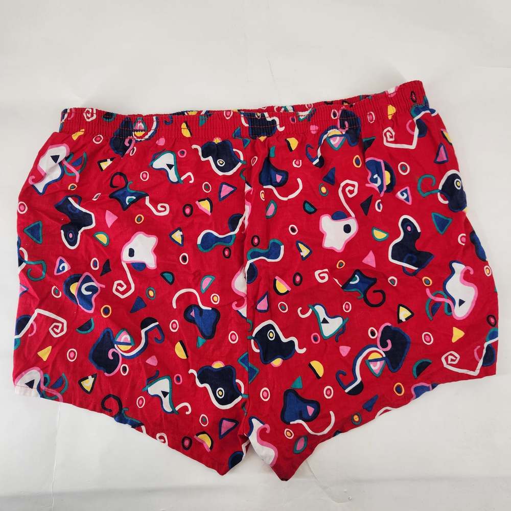 Vintage 90s Graphic Swim Shorts Mens XL Colorful Beachwear Retro Confetti - Picture 2 of 5